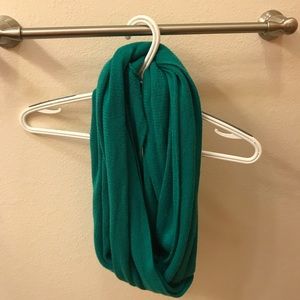 Teal green infinity scarf